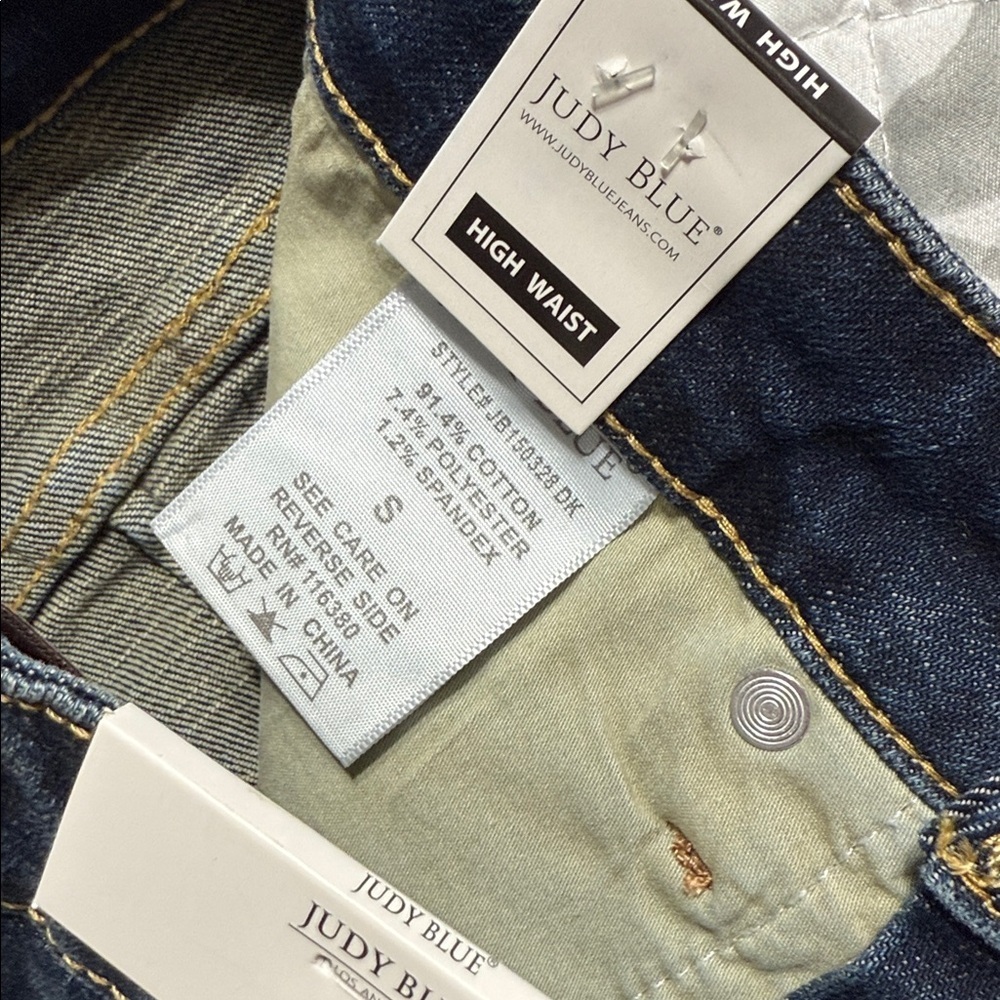 Judy Blue Dark Blue Denim Shorts S - Picture 9 of 9